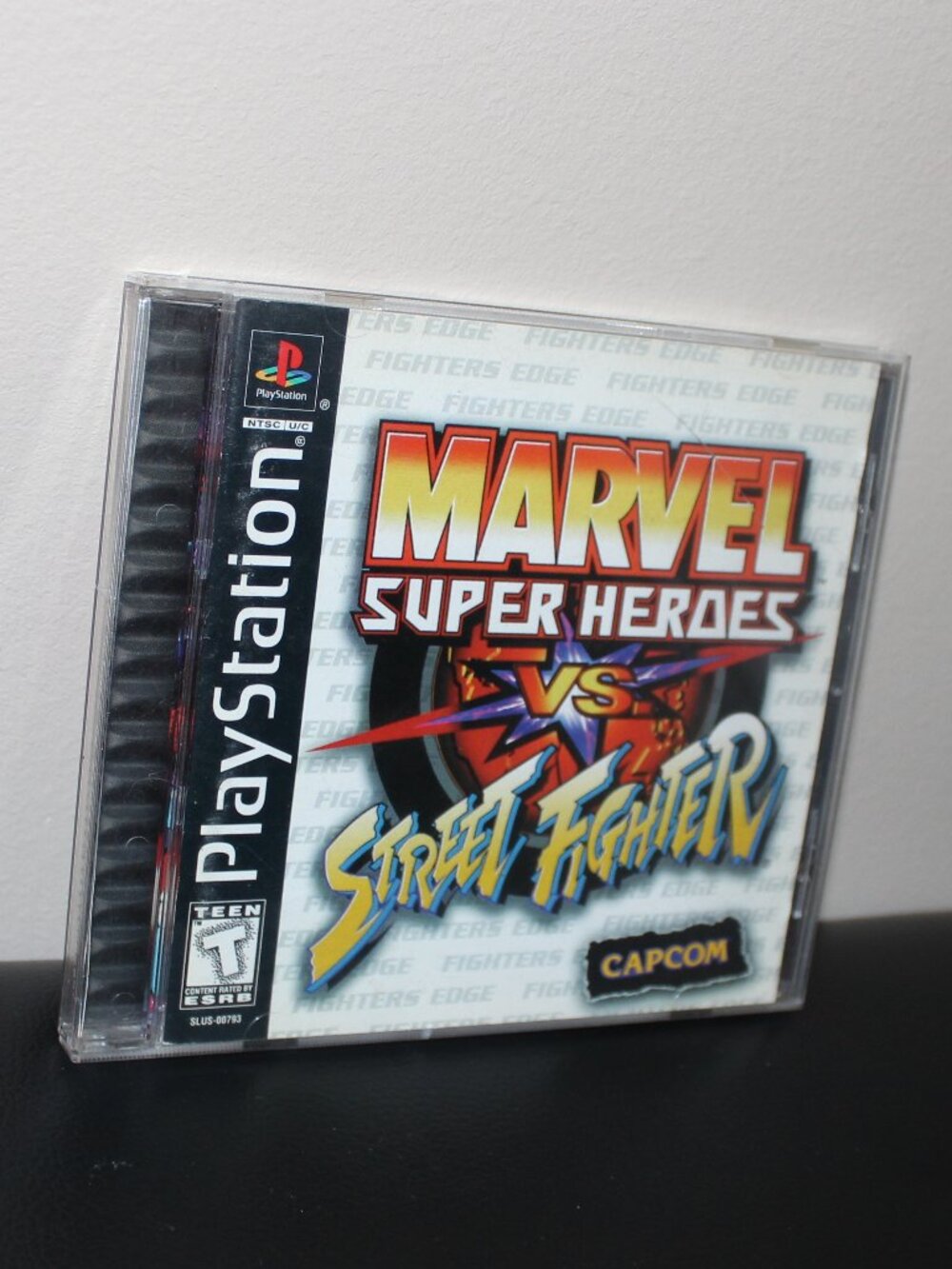 vintage❤️1999 Marvel Super Heroes vs. Street Fighter Sony PlayStation PS1 Game